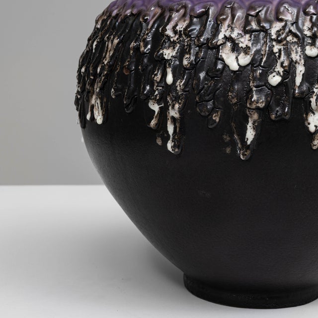 Ceramic 20th Century German Fat Lava Ceramic Jug For Sale - Image 7 of 18