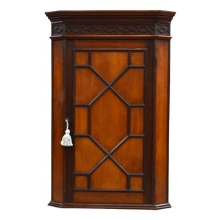 Edwardian Mahogany Corner Cabinet, 1900 For Sale