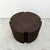 Vintage Round Chocolate Brown Cork Coffee or Side Table – 1970s Postmodern For Sale - Image 9 of 10