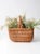 Add a farmhouse vintage touch to your home with this rustic woven wicker basket! It's perfect for filling with freshly-...