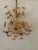 24 Carat Gold Plated & Crystal Flower Chandelier For Sale - Image 10 of 10