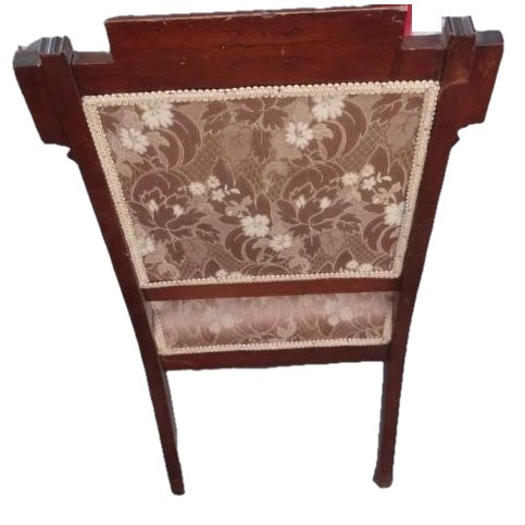 Victorian 19th Century Victorian Eastlake Carved Walnut Upholstered Side Chair For Sale - Image 3 of 18