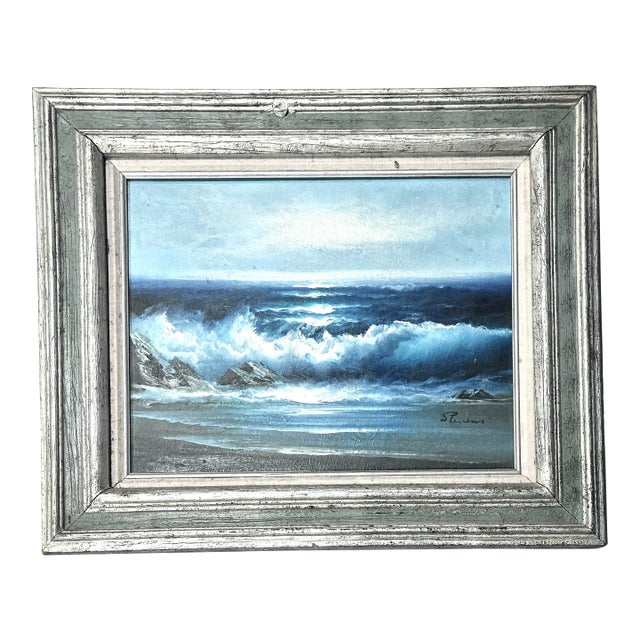 William Lester Stevens Original Seascape Oil Painting For Sale