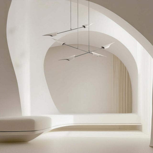 Contemporary Swan Suspension Lamp by Creativemary For Sale - Image 3 of 7