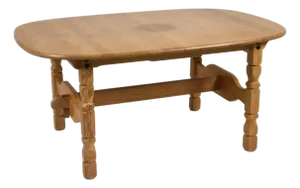 1970s Vintage Danish Oval Oak Dining Table in the Manner of Henning Kjærnulf With Two Leaves