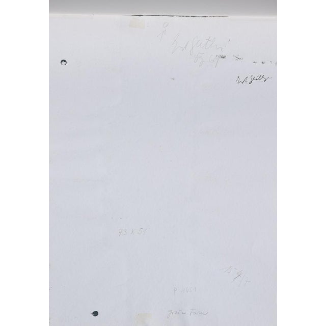 Gray Ernst Geitlinger, Grey Form, 1969, Pencil, Vellum & Watercolor For Sale - Image 8 of 11