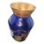Vintage Wittig Hadamar 1919 ERWi Echt Gold Cobalt Blue Crystal Vase Hand Painted For Sale