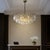 Mid-Century Modern Aloadecor Midcentury Modern Murano Glass Round Chandeliers With Handblown Glass in Aged Bronze For Sale - Image 3 of 7