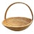 Brown Mid 20th Century Monumental Organic Modern Rattan Market Basket, Gabriella Crespi Style For Sale - Image 8 of 9