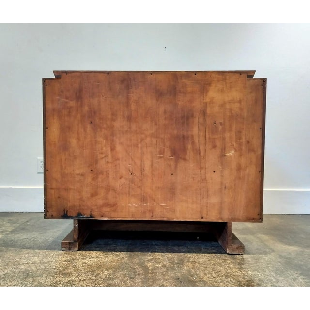 Brown Brutalist French Art Deco Mahogany Sideboard in the Style of Charles Dudouyt For Sale - Image 8 of 14