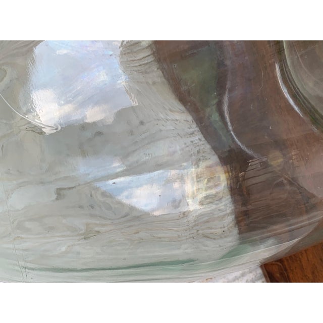 Large French Blown Clear Glass Demijohn Bottle For Sale - Image 14 of 18
