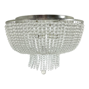 Crystal Beaded Flush Mount Chandelier