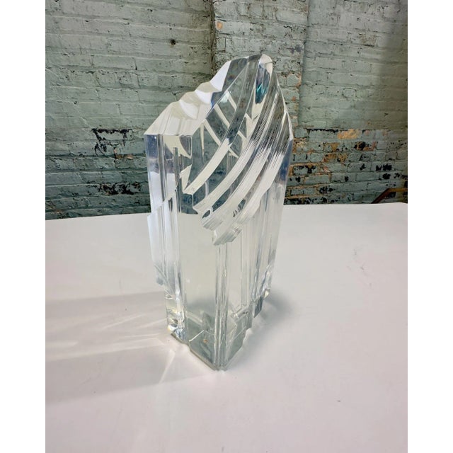 Hivo Van Teal Lucite Abstract Sculpture, Signed 1970 For Sale - Image 4 of 10