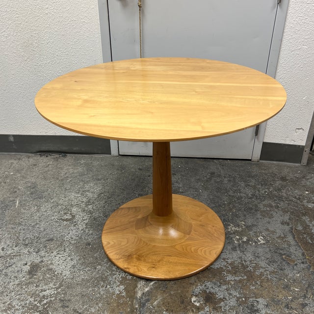 Room & Board Round Wood Pedestal Dining Table Chairish