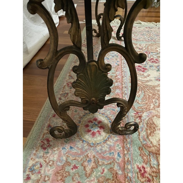 Mid-Century French Hollywood Regency Upholstered Bench For Sale - Image 4 of 8