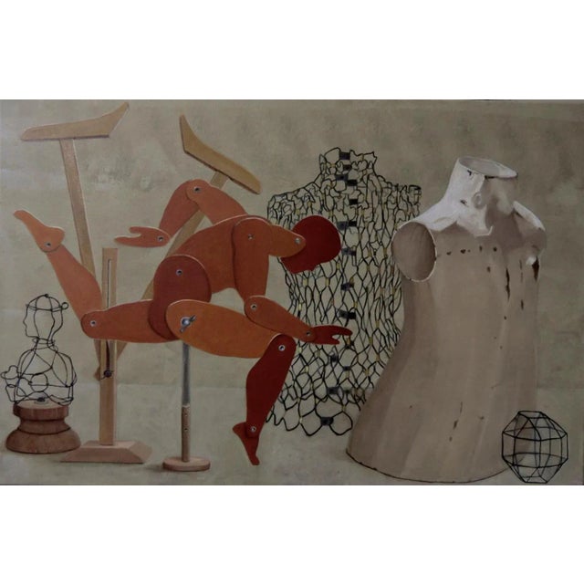 Claudine Picard, Mannequins, 2017, Oil on Canvas For Sale - Image 3 of 3