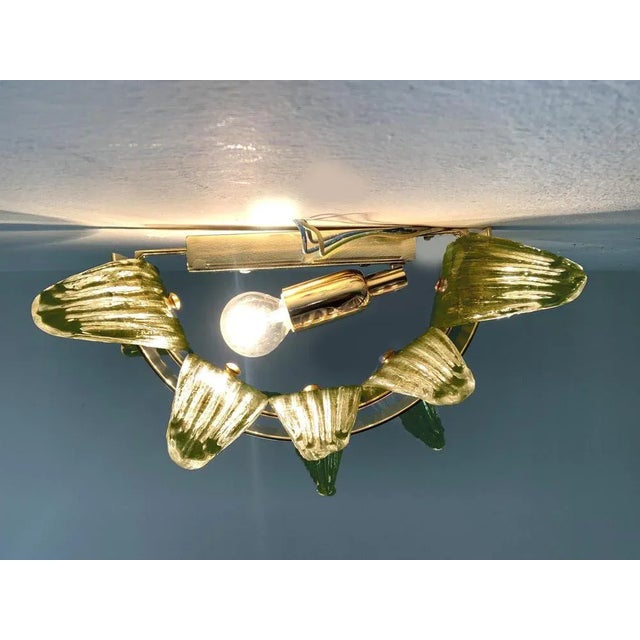 Impressive Palmetta wall sconce murano glass, our design from SimoEng Murano glass fume' color 25x25x20 cm =...