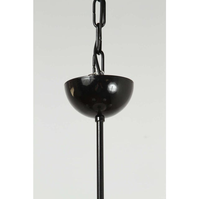 Murano White & Black Murano 5 Arm Chandelier Fixture For Sale - Image 4 of 10