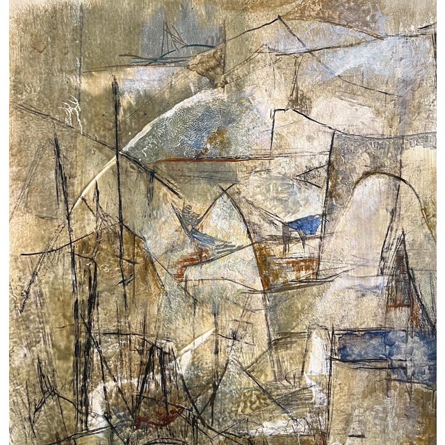 Vivaldo Martini, Abstract Composition No. 1, Oil on Canvas, 1963 For Sale - Image 6 of 12