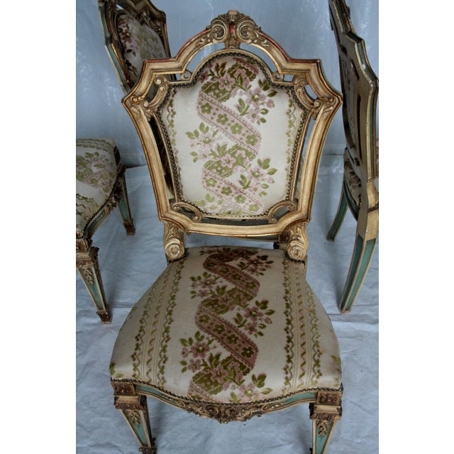 Napoleon III Chairs, Italy, Set of 4 For Sale - Image 6 of 15