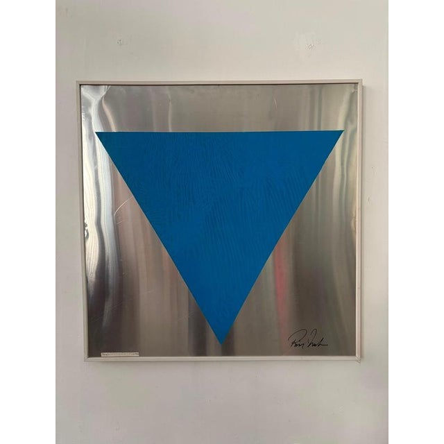1960s Geometric Composition on Steel, Italy, 1960s For Sale - Image 5 of 6