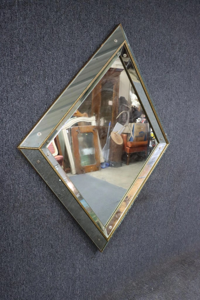Late 20th Century Modern Mirror | Chairish