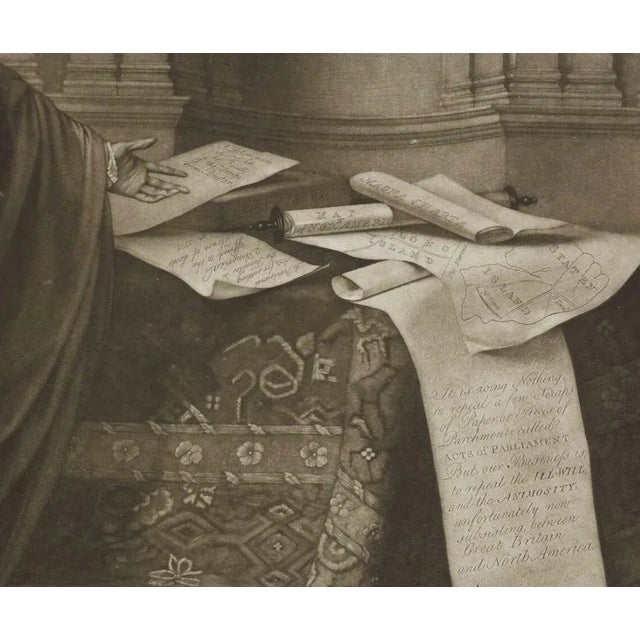 Of William Pitt, Earl of Chatham: Rare Framed Mezzotint After Brompton, 1779 For Sale In San Francisco - Image 6 of 11