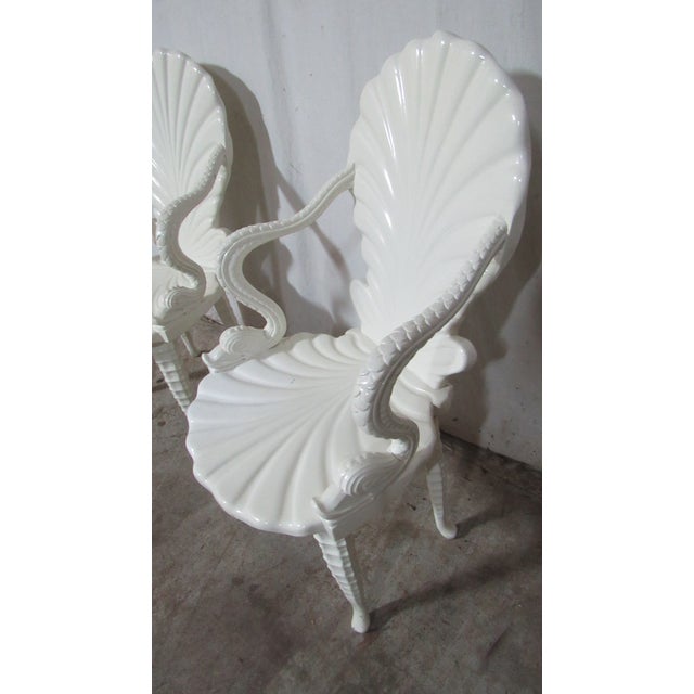 Item: Pair Neoclassical ItalianChairs Details: White Lacquered Finish Great Designer Look/Quality Piece Great Carvings...