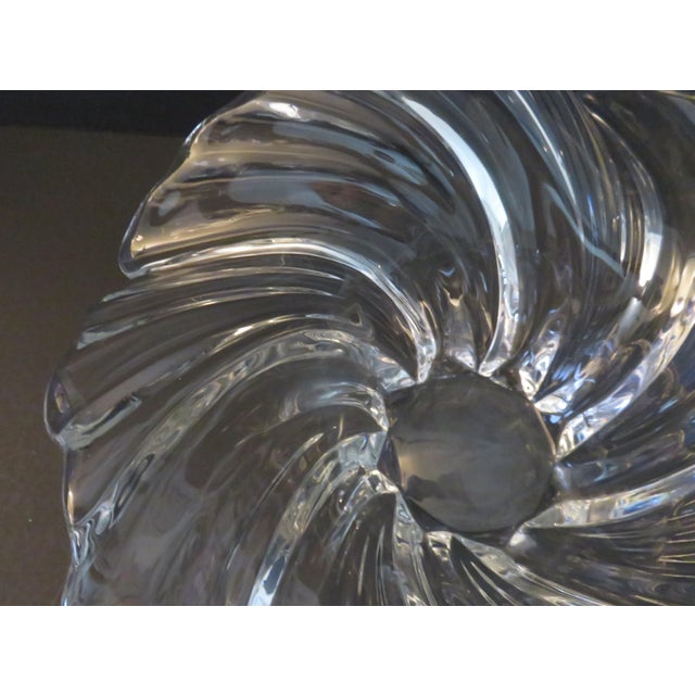 Mikasa Belle Epoque Large Heavy Crystal 12" Centerpiece Bowl VTG For Sale - Image 10 of 16