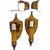 Italian 1940s Pair of Italian Hanpainted Tole Sconces For Sale - Image 3 of 5