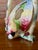 Japanese Vintage Japanese Majolica Style Parrot Vase For Sale - Image 3 of 11