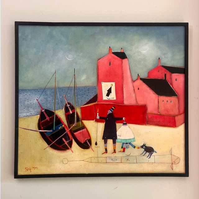 Oil on canvas, signed and dated XXI lower left, signed, dated 2001 and titled on reverse 79 x 89 cm, 83 x 92 cm with frame...