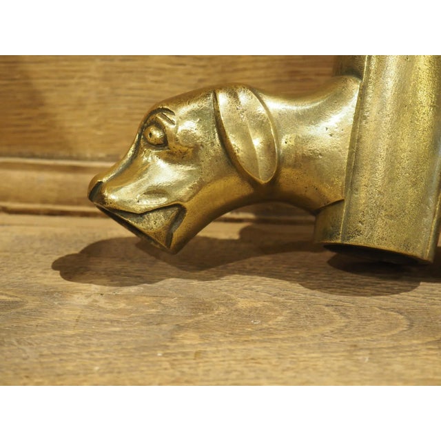 Antique French Bronze Dog Form Wine Barrel Spout, Circa 1870 For Sale - Image 4 of 9