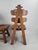 Brutalist Oak Dining Chairs, 1980s, Set of 2 For Sale - Image 6 of 9