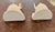 Vintage Italian White Glazed Elephant Head Wall Shelves / Brackets, Pair For Sale - Image 4 of 12