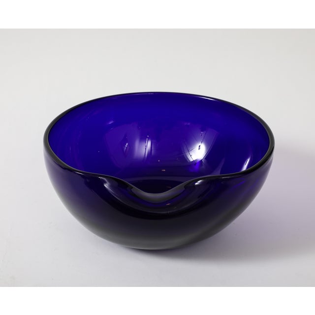 Glass Elsa Peretti For Tiffany & Co Venetian Blown Glass Blue Cobalt Collection - 5 Pieces For Sale - Image 7 of 12