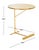 Modern Sionne Round C Table in Yellow / Gold For Sale - Image 3 of 8