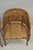 Mid 20th Century Vintage Hollywood Regency Faux Bamboo Wood & Cane Barrel Back Lounge Chair, Pair For Sale - Image 5 of 15