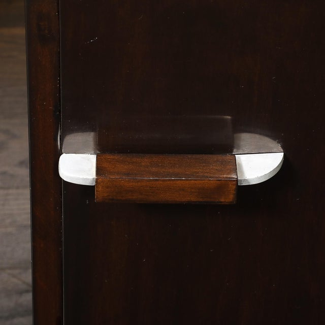 1940s Pair of Art Deco Eliel Saarinen for Johnson Walnut End Tables/ Nightstands For Sale - Image 5 of 13