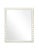 Contemporary Fleur Home Garden District Coquette Rectangle Mirror in Swiss Coffee, 36x48 For Sale - Image 3 of 3