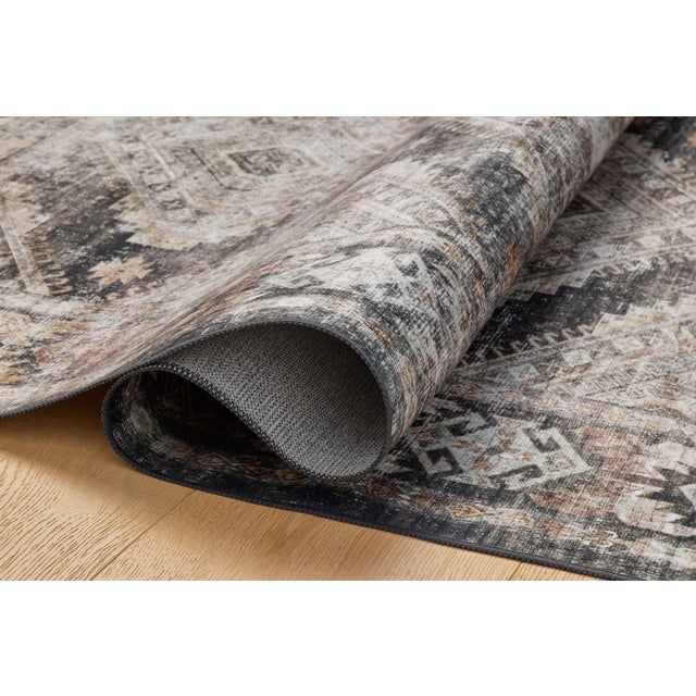 Loloi Rugs Amber Lewis x Loloi Josie Ink / Earth 2'-3" x 3'-9" Machine Washable Accent Rug For Sale - Image 4 of 6