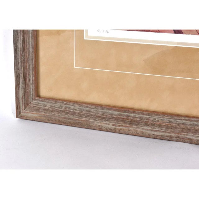 Western Cowboy Rancher Portrait With Barbed Wire Pencil Signed Lithograph For Sale - Image 9 of 11