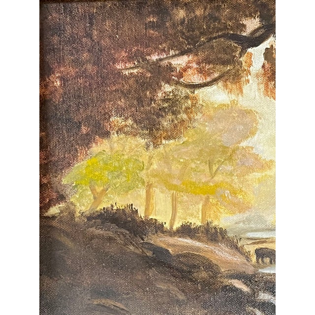 Vintage Texas Folk Art Landscape in Rustic Wood Frame For Sale - Image 11 of 13