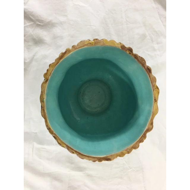 Late 19th Century French Majolica Cachepot With Birds and Nests For Sale - Image 5 of 9