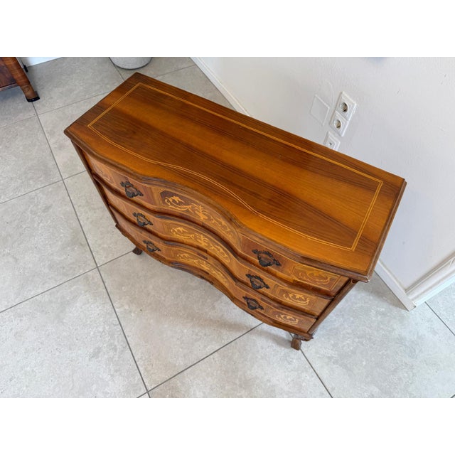 Brown Baroque Style Chest of Drawers, 1980s For Sale - Image 8 of 9