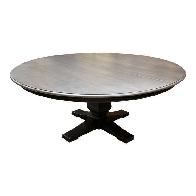 Ethan Allen Cameron Custom TwoTone 6ft Round Dining Table Chairish