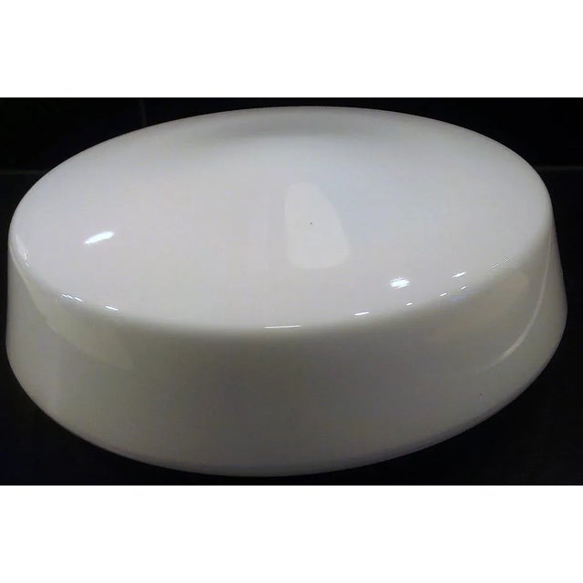 Mid-Century Modern Opal Glass Ceiling or Wall Lamp from RZB Rudolf Zimmermann Bamberg, 1950s For Sale - Image 3 of 9