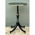 Wood Vintage Black and Gold Trim Pedestal Table For Sale - Image 7 of 12