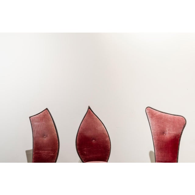 1980s Vintage Surrealist French Iron Chairs, 1980s, Set of 6 For Sale - Image 5 of 14