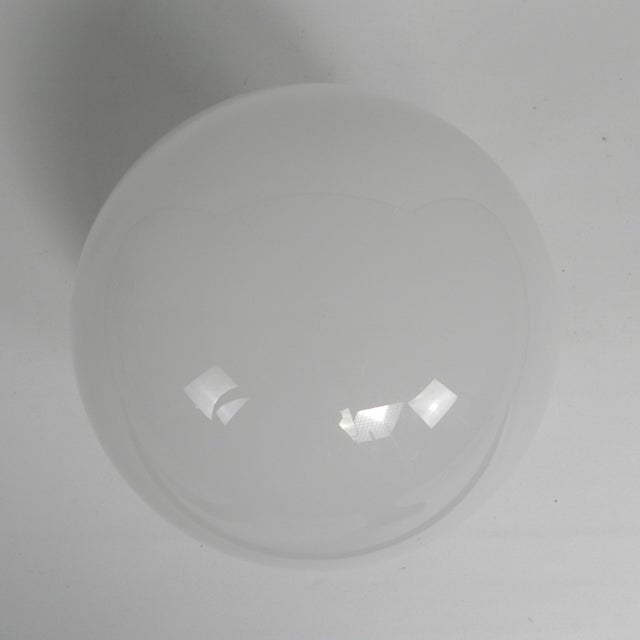 Art Deco Ceiling Lamp with Round Glass Globe, 1930s For Sale - Image 4 of 7